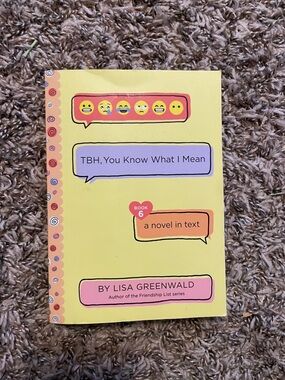 TBH, You Know What I Mean by Lisa Greenwald - Yellow Cover